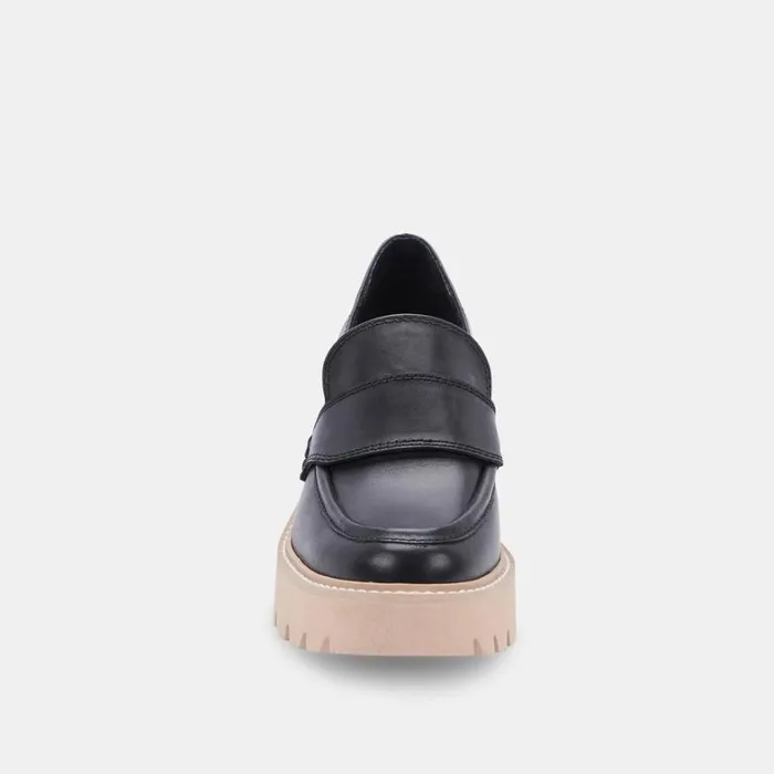 Flats and Loafers Women Dolce Vita Halona Loafers Black Leather