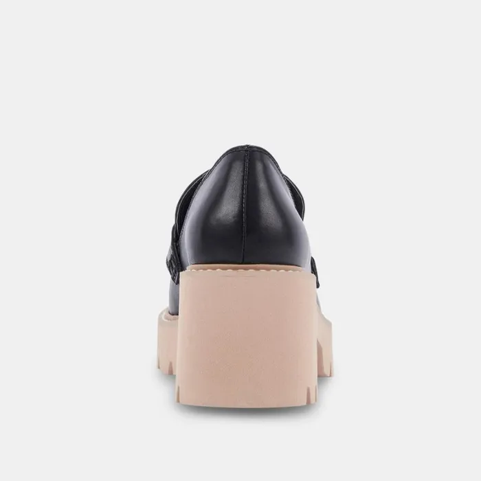 Flats and Loafers Women Dolce Vita Halona Loafers Black Leather