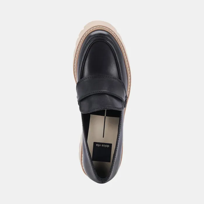 Flats and Loafers Women Dolce Vita Halona Loafers Black Leather