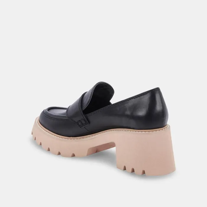 Flats and Loafers Women Dolce Vita Halona Loafers Black Leather