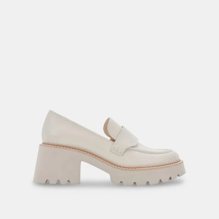Flats and Loafers Women Dolce Vita Halona Loafers Ivory Leather
