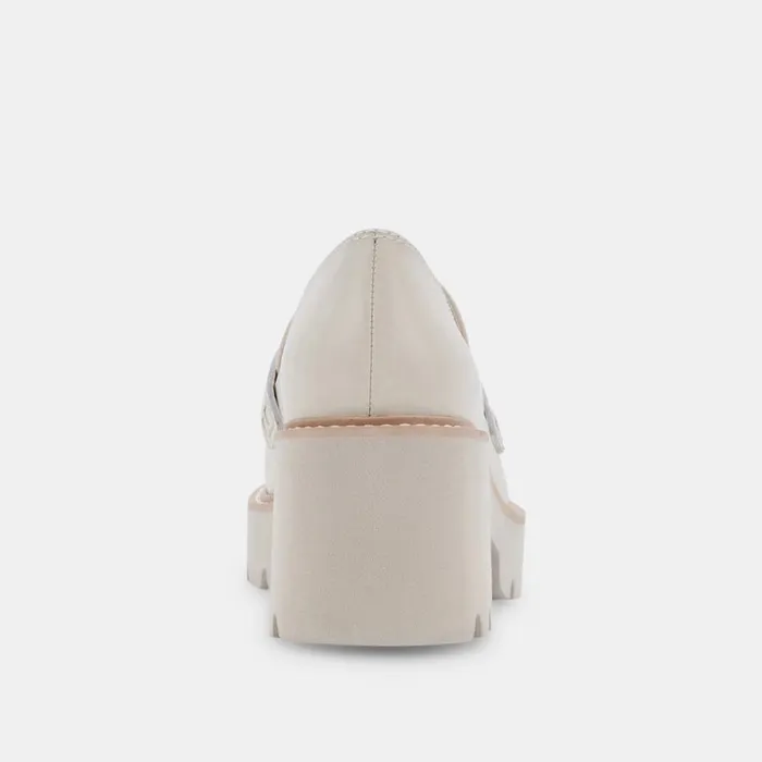 Flats and Loafers Women Dolce Vita Halona Loafers Ivory Leather