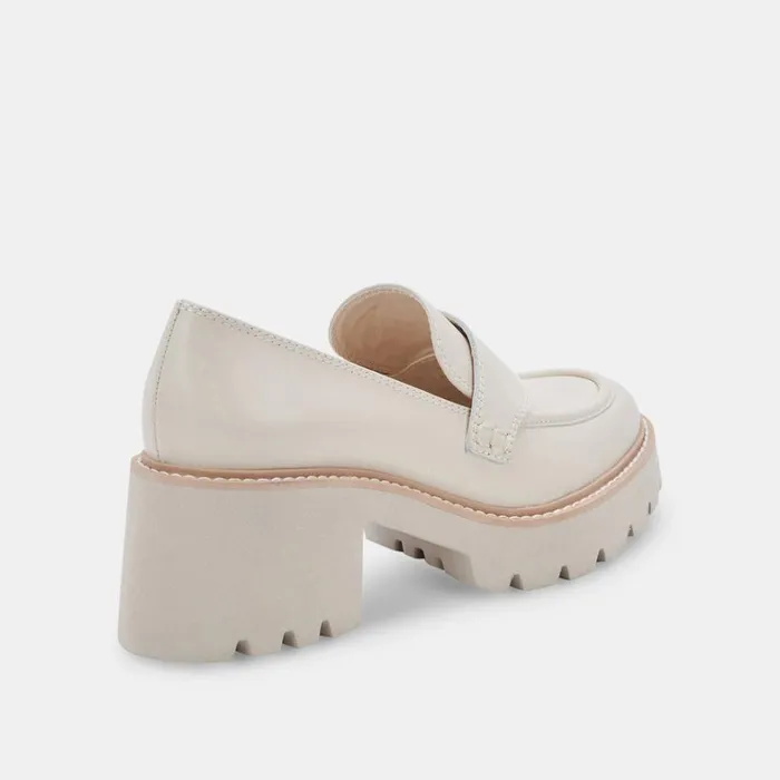 Flats and Loafers Women Dolce Vita Halona Loafers Ivory Leather