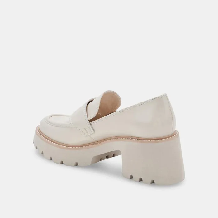 Flats and Loafers Women Dolce Vita Halona Loafers Ivory Leather