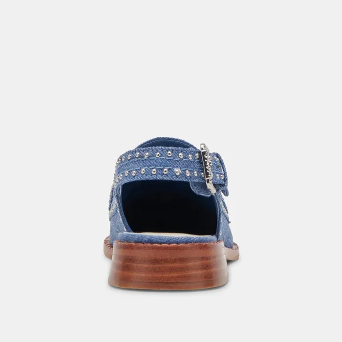 Flats and Loafers Women Dolce Vita Hardi Stud Loafers Blue Denim