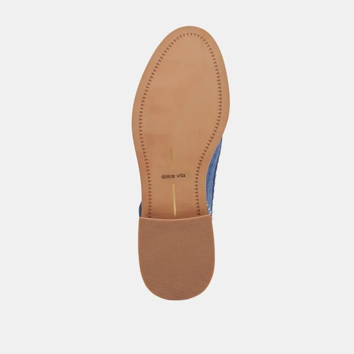Flats and Loafers Women Dolce Vita Hardi Stud Loafers Blue Denim