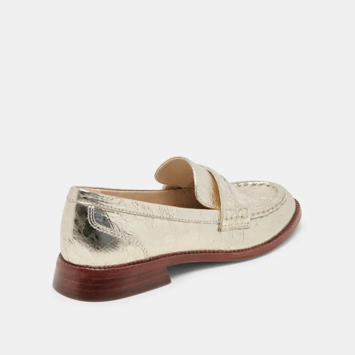 Flats and Loafers Women Dolce Vita Hilly Wide Loafers Platinum Coin