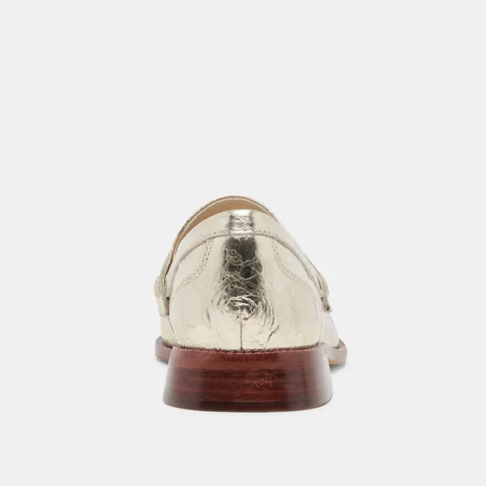 Flats and Loafers Women Dolce Vita Hilly Wide Loafers Platinum Coin