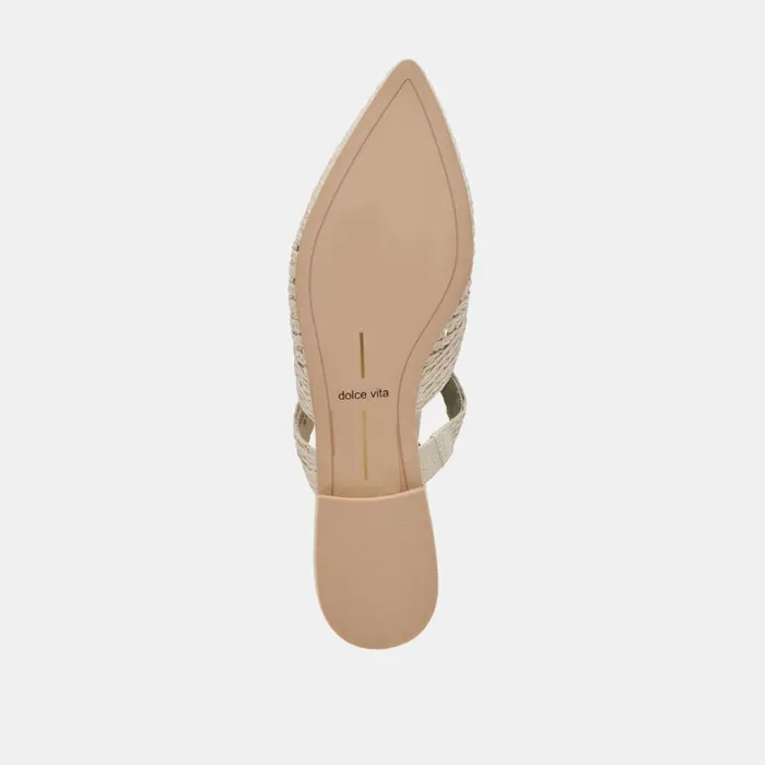 Flats and Loafers Women Dolce Vita Kaline Flats Ivory Raffia