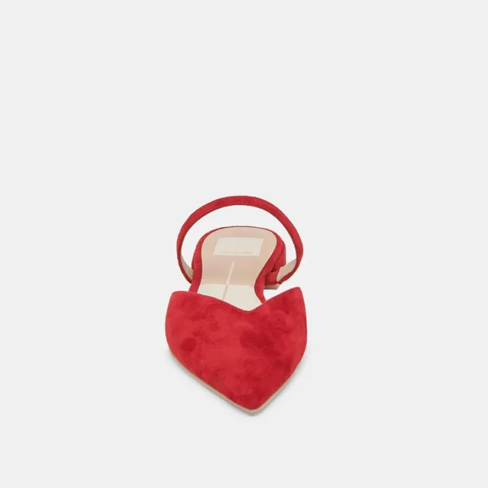 Flats and Loafers Women Dolce Vita Kanika Flats Crimson Suede