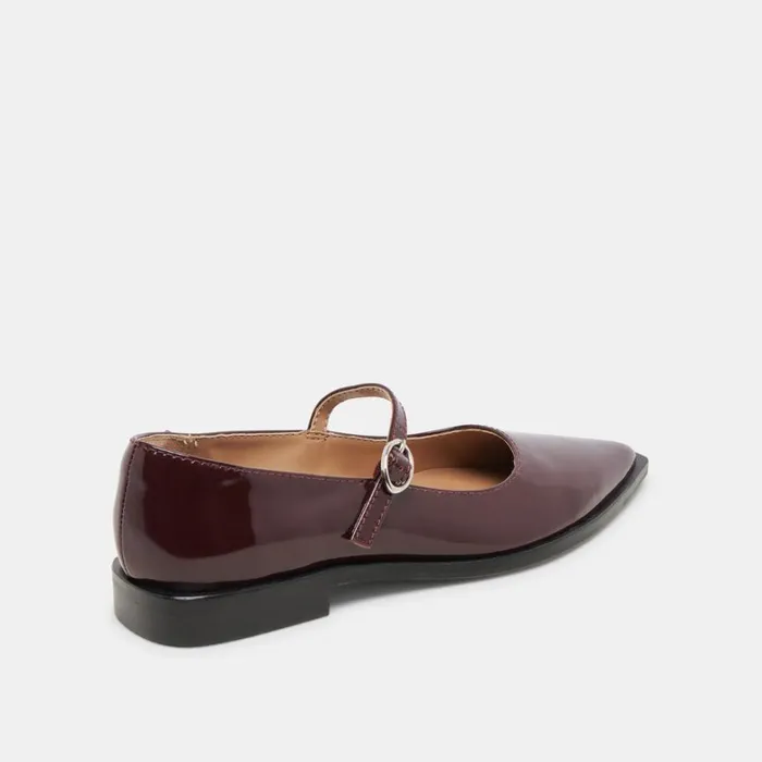 Flats and Loafers Women Dolce Vita Largo Flats Cranberry Patent Leather
