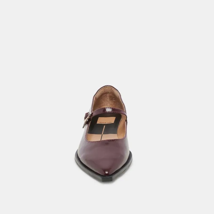 Flats and Loafers Women Dolce Vita Largo Flats Cranberry Patent Leather