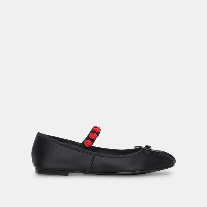 Flats and Loafers Women Dolce Vita Lilly Ballet Flats Black Multi Satin