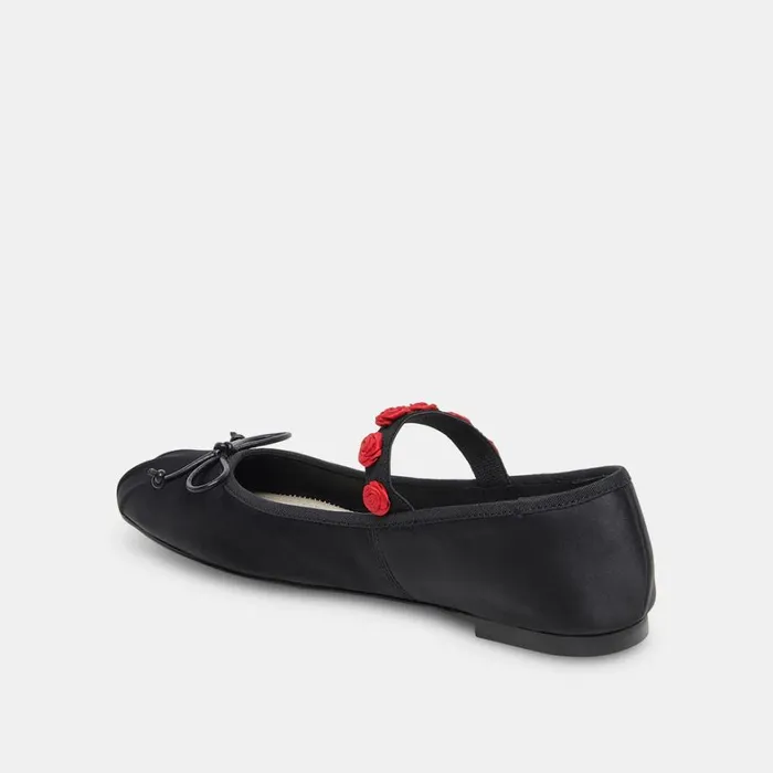 Flats and Loafers Women Dolce Vita Lilly Ballet Flats Black Multi Satin