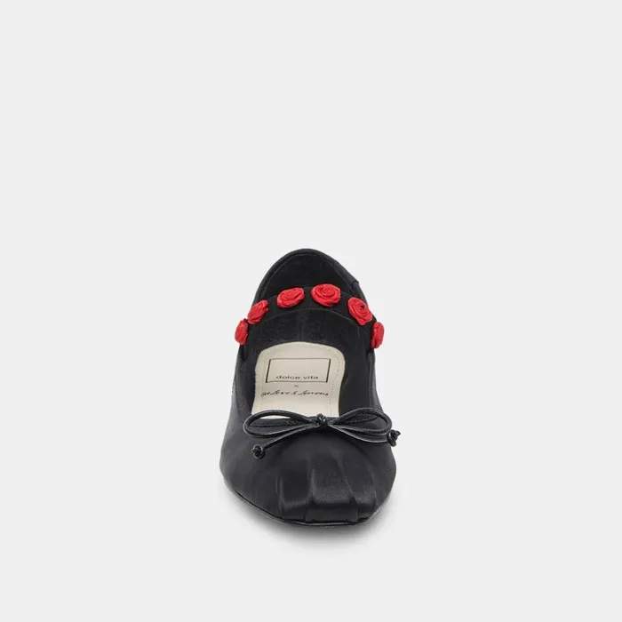 Flats and Loafers Women Dolce Vita Lilly Ballet Flats Black Multi Satin