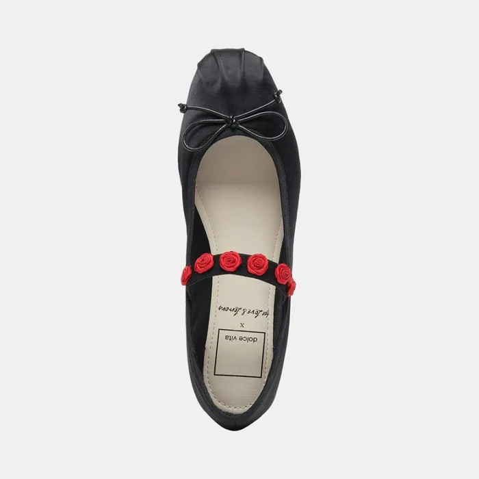 Flats and Loafers Women Dolce Vita Lilly Ballet Flats Black Multi Satin