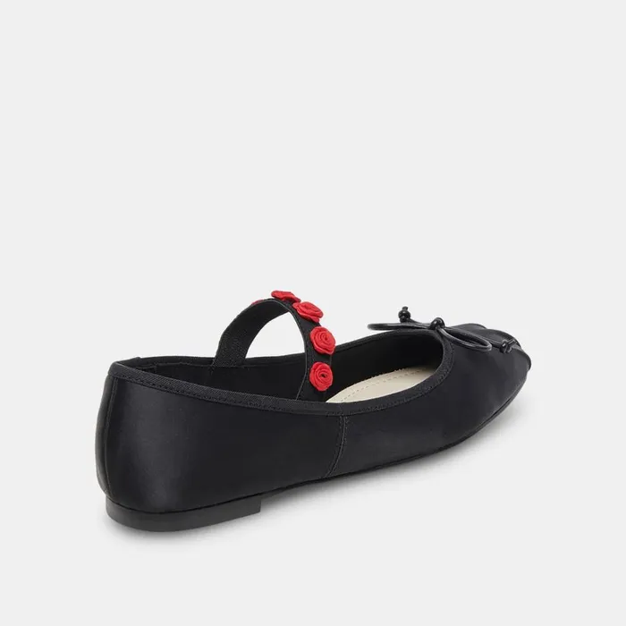 Flats and Loafers Women Dolce Vita Lilly Ballet Flats Black Multi Satin
