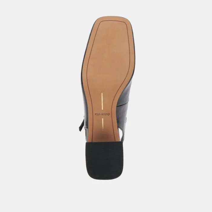 Flats and Loafers Women Dolce Vita Maggi Heels Midnight Crinkle Patent