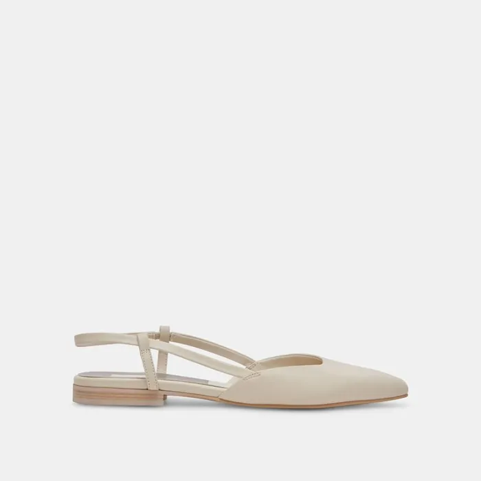 Flats and Loafers Women Dolce Vita Narah Flats Ivory Leather