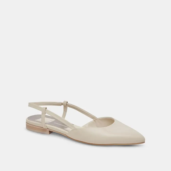 Flats and Loafers Women Dolce Vita Narah Flats Ivory Leather