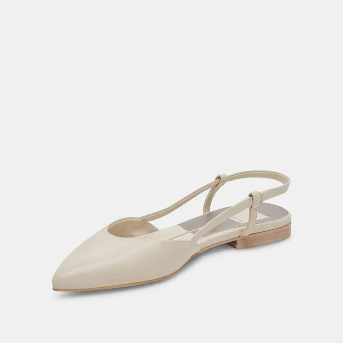 Flats and Loafers Women Dolce Vita Narah Flats Ivory Leather