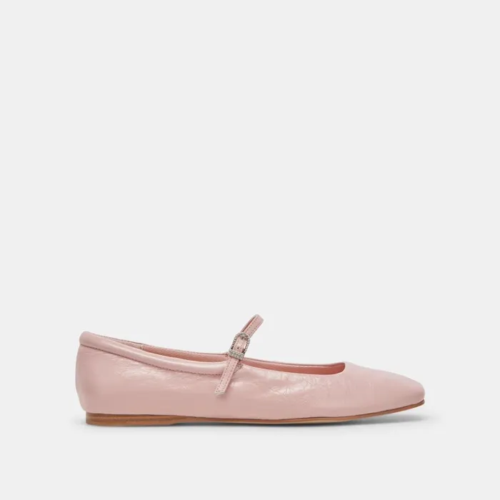 Flats and Loafers Women Dolce Vita Reyes Ballet Flats Pink Crinkle Patent