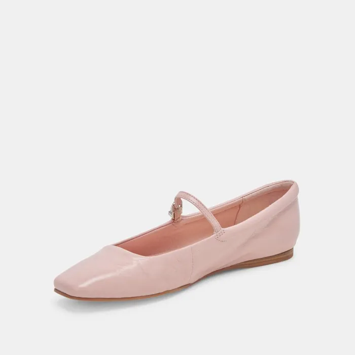 Flats and Loafers Women Dolce Vita Reyes Ballet Flats Pink Crinkle Patent