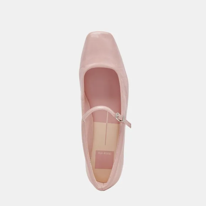 Flats and Loafers Women Dolce Vita Reyes Ballet Flats Pink Crinkle Patent