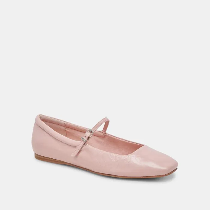 Flats and Loafers Women Dolce Vita Reyes Ballet Flats Pink Crinkle Patent