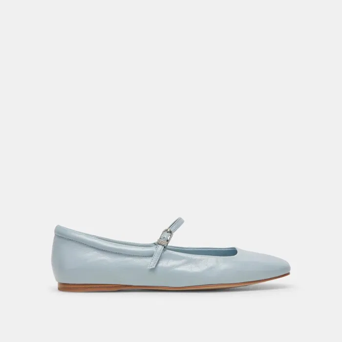 Flats and Loafers Women Dolce Vita Reyes Ballet Flats Sky Blue Crinkle Patent Flats and Loafers Women Dolce Vita Reyes Ballet Flats Sky Blue Crinkle Patent
