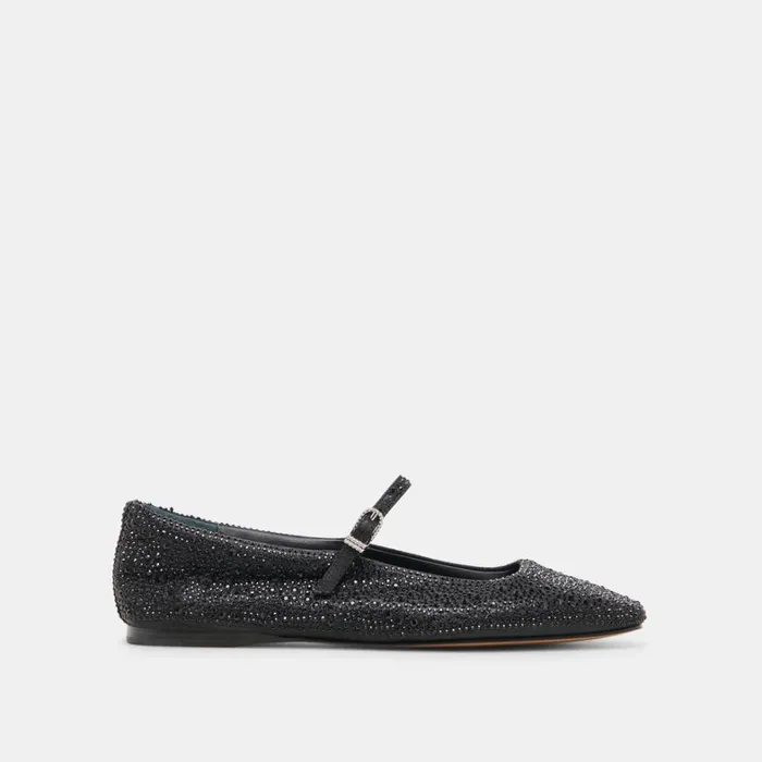 Flats and Loafers Women Dolce Vita Reyes Crystal Ballet Flats Black Metallic Crystal Flats and Loafers Women Dolce Vita Reyes Crystal Ballet Flats Black Metallic Crystal