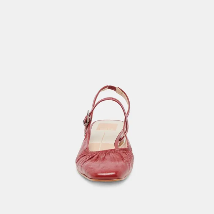 Flats and Loafers Women Dolce Vita Rianne Flats Red Crinkle Patent