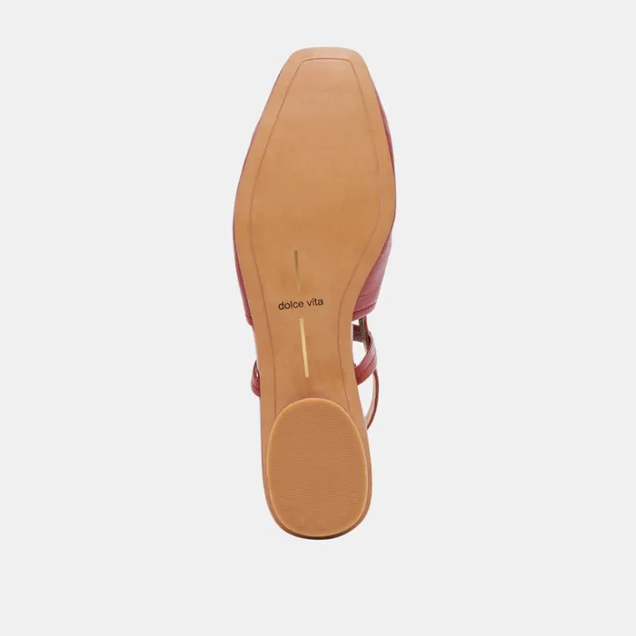 Flats and Loafers Women Dolce Vita Rianne Flats Red Crinkle Patent