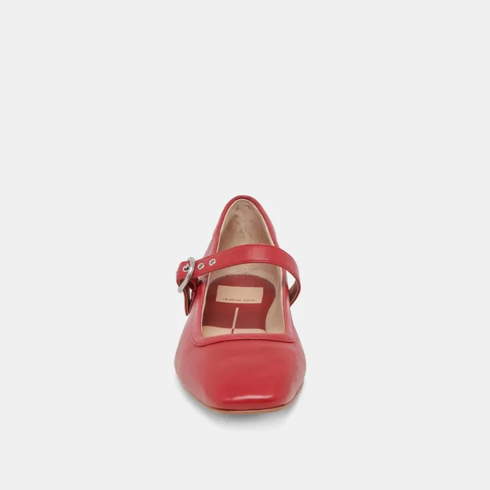 Flats and Loafers Women Dolce Vita Rodni Ballet Flats Red Leather