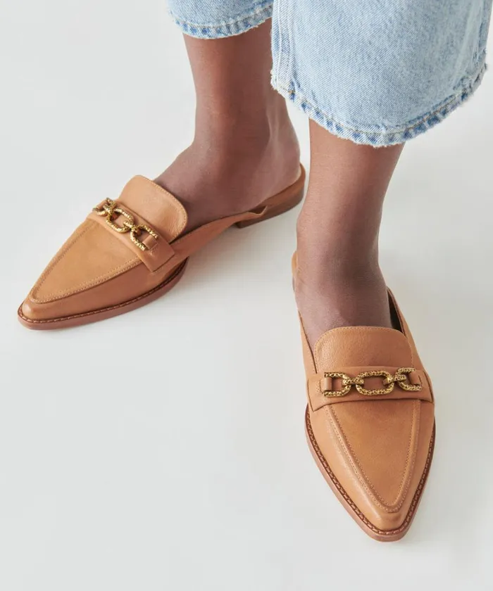 Flats and Loafers Women Dolce Vita Sidon Flats Brown Leather