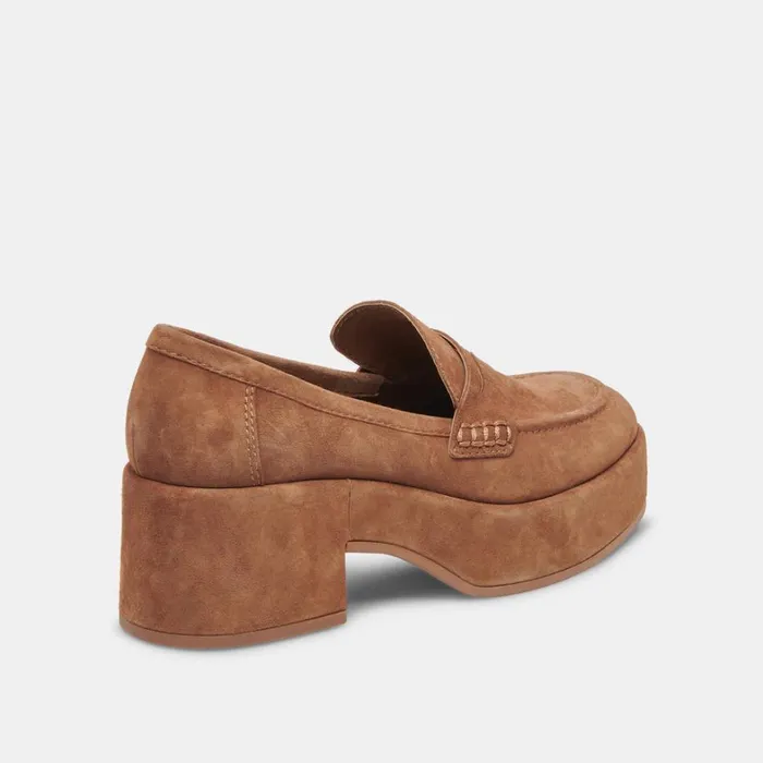 Flats and Loafers Women Dolce Vita Yanni Loafers Chestnut Suede