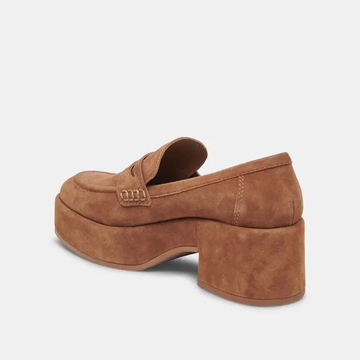 Flats and Loafers Women Dolce Vita Yanni Loafers Chestnut Suede