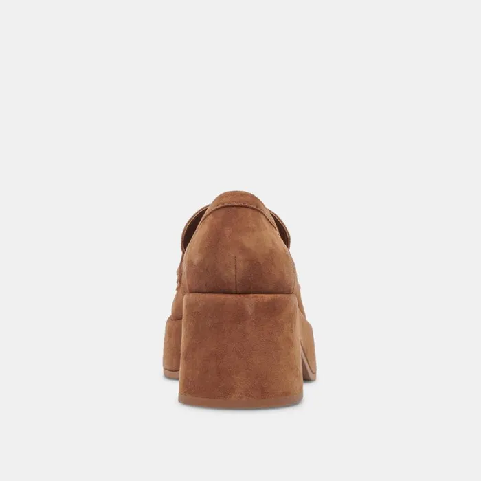 Flats and Loafers Women Dolce Vita Yanni Loafers Chestnut Suede