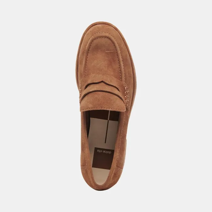 Flats and Loafers Women Dolce Vita Yanni Loafers Chestnut Suede