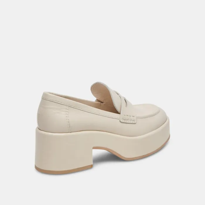 Flats and Loafers Women Dolce Vita Yanni Loafers Ivory Leather