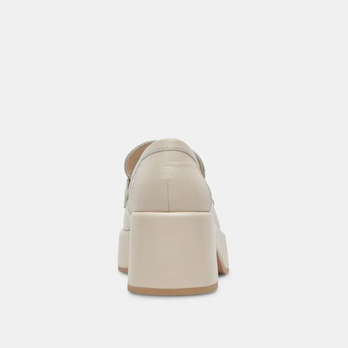 Flats and Loafers Women Dolce Vita Yanni Loafers Ivory Leather