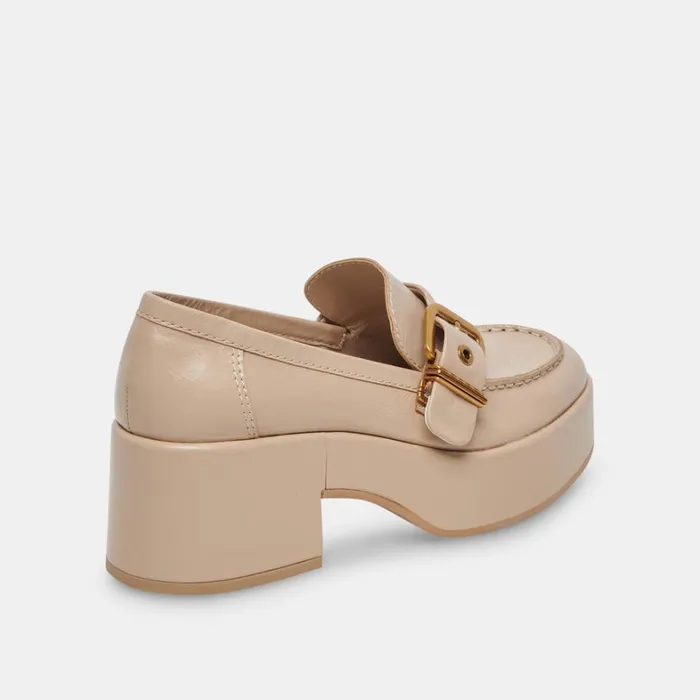 Flats and Loafers Women Dolce Vita Yonder Loafers Sesame Crinkle Patent