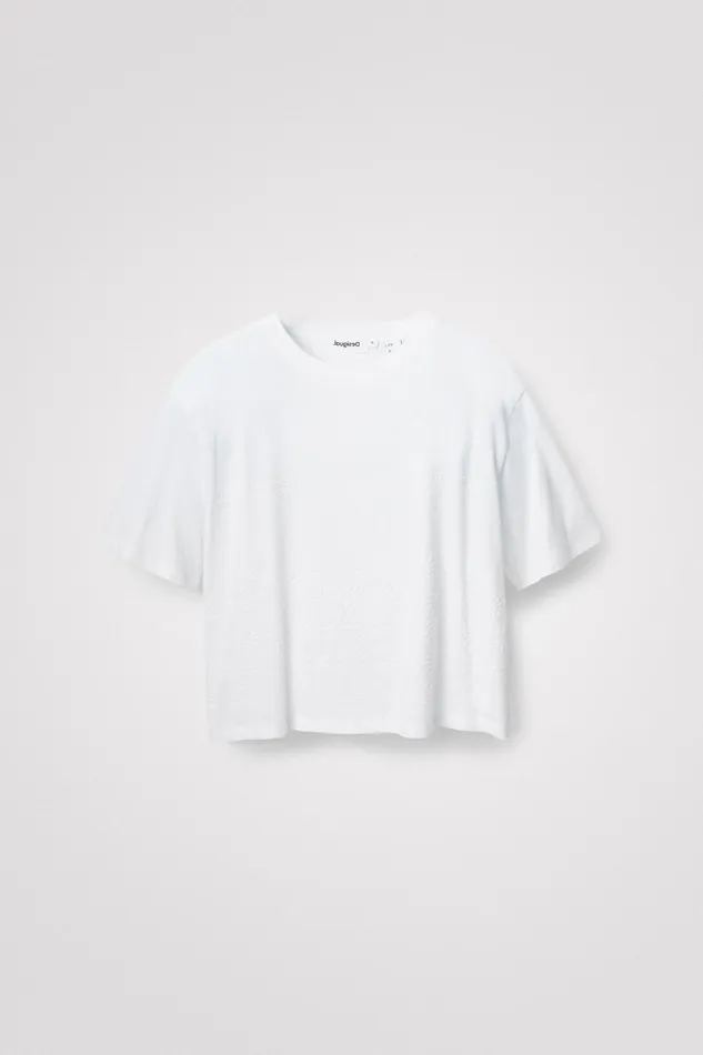 Flocked Sporty Tshirt Women Desigual Sportswear