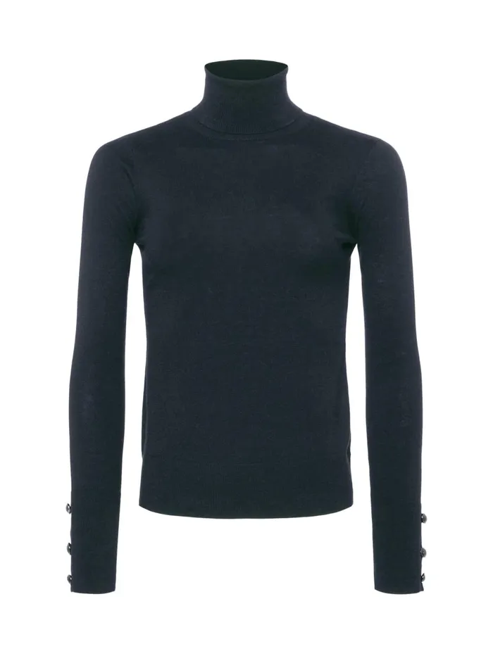Flora Turtleneck Charcoalblack Women L039Agence Knitwear Flora Turtleneck Charcoalblack Women L039Agence Knitwear