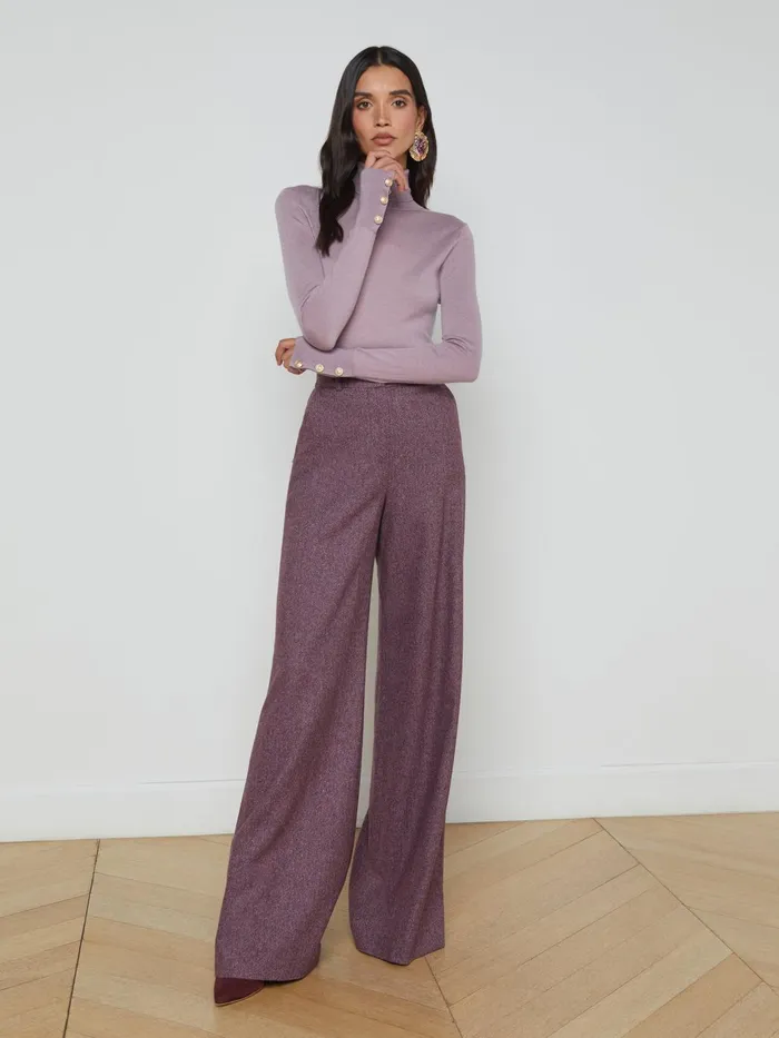 Flora Turtleneck Wisteriagold Women L039Agence Blouses and Tops Flora Turtleneck Wisteriagold Women L039Agence Blouses and Tops