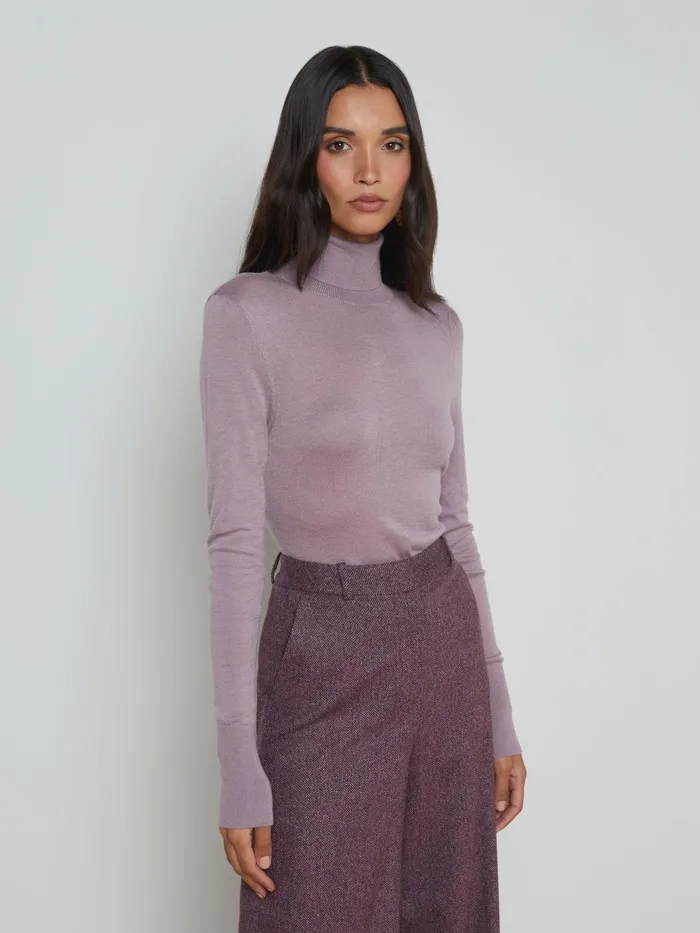 Flora Turtleneck Wisteriagold Women L039Agence Blouses and Tops Flora Turtleneck Wisteriagold Women L039Agence Blouses and Tops