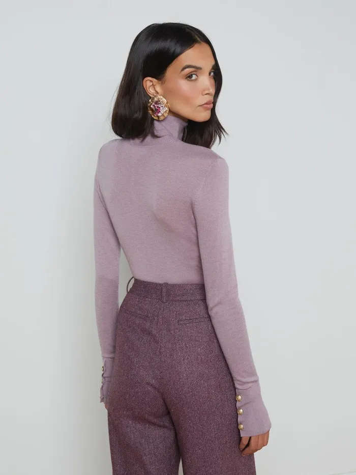 Flora Turtleneck Wisteriagold Women L039Agence Blouses and Tops Flora Turtleneck Wisteriagold Women L039Agence Blouses and Tops