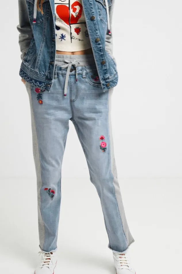 Floral Jogger Jeans Women Desigual Jeans