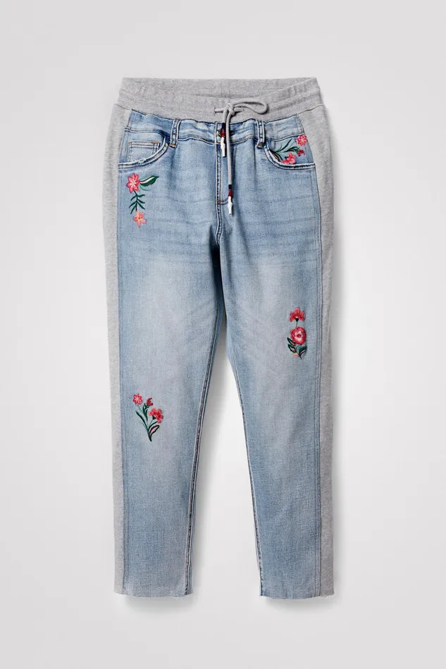 Floral Jogger Jeans Women Desigual Jeans