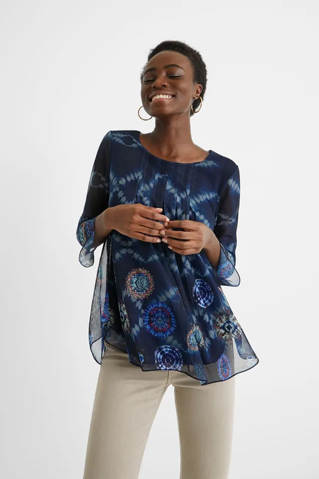 Flowing Flared Tshirt Women Desigual Tshirts